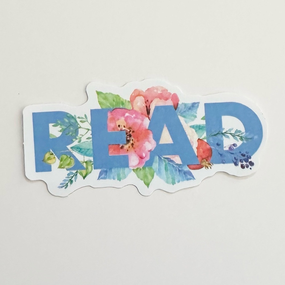 10/$10 Floral READ Sticker